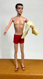 1960s Ken Doll With Flocked Hair