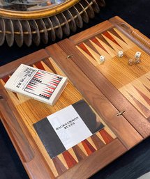 Custom David Levy Backgammon Set- Exotic Woods- High End