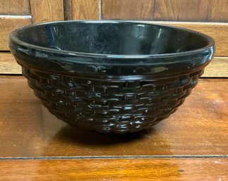 9 Inch Black Longaberger Bowl In Great Condition