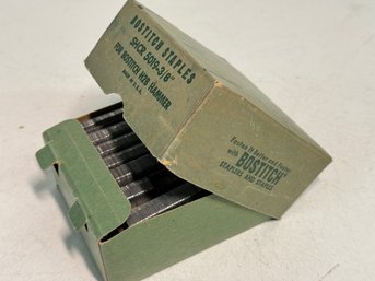 Vintage Box Of Bostich Staples  HtB Hammer