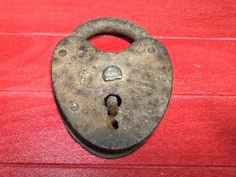 Vintage Old Rusty Lock For Decore And Collection