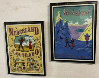 Two Nice Graphic Posters Of Nederland 12x 15.5 Inches