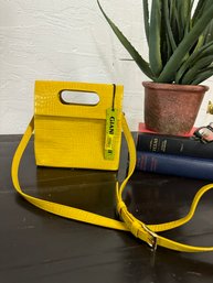 NWT Gianni Bini Cross Body Or Handle Yellow Purse