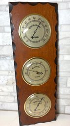 Vintage Verichron Weather Station, Hygrometer, Barometer And Temperature