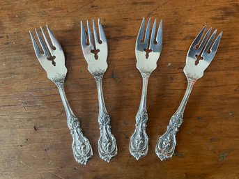 Four Sterling Silver Reed And Barton Forks