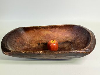 23 X 12 Antique Wood Dough Bowl