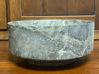 Heavy Smooth Stone Bowl Very Well Made 9.5 Inch Diameter