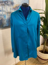 Chico Womens Size 3 Hidden Button Blouse