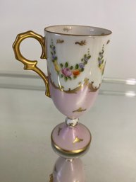 Sweet Little Stemmed Teacup Just Under 5 Inches