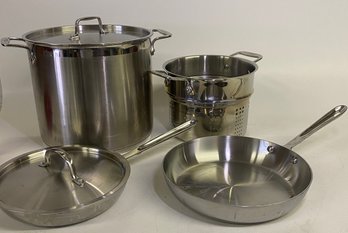 5 Piece Set Of Fabulous All Clad Stainless Cookware