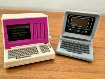 Vintage Mattel Barbie Windup Macau Computer And PC World Computer