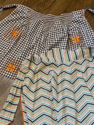 Two Vintage Fall Aprons, Stylish For Your Entertaining Ensemble