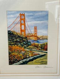 Fabulous Karin Diesner Prints, Artist Signed Triple Mat And Frame: SanFancisco