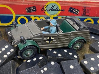 Old Toy Britains LTD Jeep And Dominos