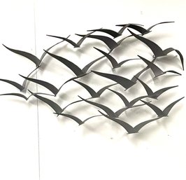 MCM Inspired Birds In Flight Wall Sculpture