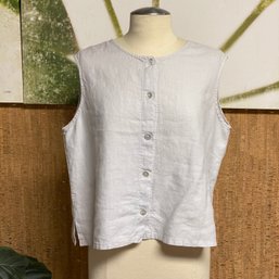 Designer Bryn Walker 100% Linen Vest Womens Size L