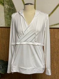 Athletica Wonderful White Pull Over Womens XL