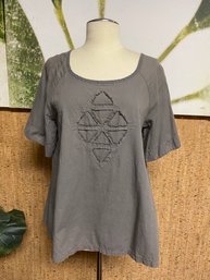 NWT Prairie Underground Detailed Cotton Top Womens XL