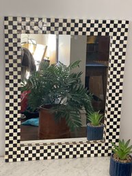 Mackenzie Childs Inspired Checkerboard Mirror- Bone (Inlay?). #2 Of 2