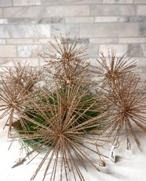 Shiny Sparkly Spiky Ornaments, NWT's Set Of 10