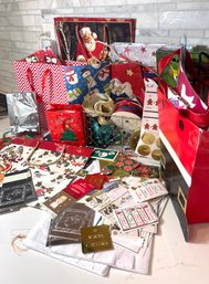 Pack And Wrap Large-tis The Season-asst Of Seasonal Gift Bags, Tissue Paper, Ribbon & Tags