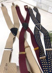 Mens Fashionable Suspenders,   Three Pair, Handsome And Retro- Three Pair Lot 2 Of 2