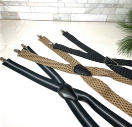 Mens Fashionable Suspenders,   Three Pair, Handsome And Retro- Three Pair Lot 1 Of 2