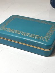 Vintage Bright Blue Jewelry Box: Fashioned By Farrington