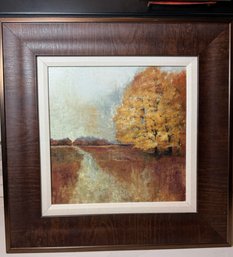 Traditional Art Landscape, Professional Framed 18.5 X 18.5