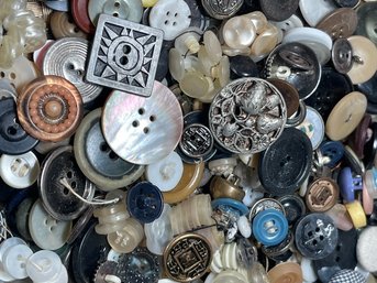 Buttons, Buttons, Buttons Galore Lot 1 Of 3