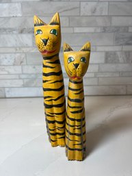 These Are The Really Cool Cats!  Hand Carved, Made In Indonesia.  Will Not Separate!