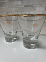 Crown Royal Rocks Glasses, Simple Crown Logo, Weighted Bottom
