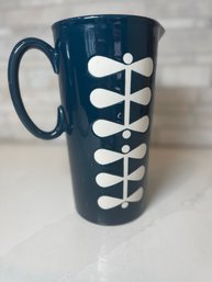 Bold And Graphic Navy/white Pitcher