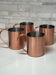 Crate And Barrel Moscow Mule Mugs Set Of 4