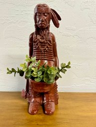 Cute Ceramic Indian Statue Planter