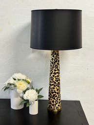 Leopard Print Hide Table Lamp From William Sonoma