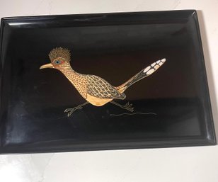 RARE And Amazing Roadrunner Couroc Tray Lg Size, 12.5 X 18