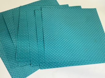 Set Of 8 Teal Placemats