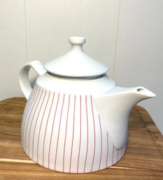 Tea Branch Fine Porcelain Teapot, 'Once In A Blue Moon.'