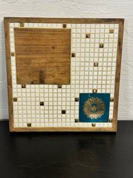 Georges Briard  Mosaic Tile & Wood Tray