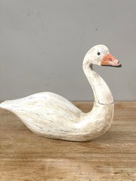 Vintage Carved /molded Wood Duck. Hand Painted 18 Long X 12 High.