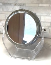 Mid Century Modern Rialto Lighted Make Up Mirror ( Magnifying)
