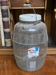 Large Vintage Pigs Feet Glass Jar