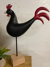 29 Inch Tall Hansom Chicken With Heavy Stone Base