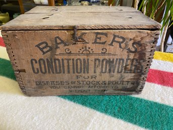 Vintage Bakers Garden Powder Box With Lid