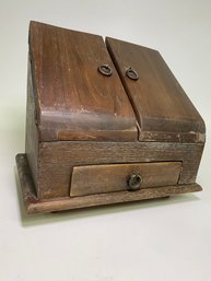 All Wood Secretary Box With Drawer