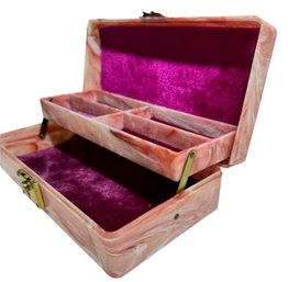 Commonwealth Plastic Corps. Pink Jewelry  Box