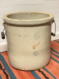 5 Gallon Red Wing Crock With Double Handles In Rare Loved Condition