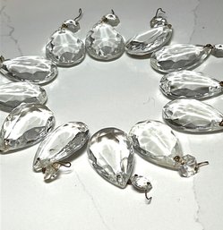 BLING, BLING Shiny Objects- Chandelier Crystals Faceted Teardrop