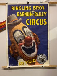 Fantastic Original Ringling Brothers Circus Poster By Maxwell Fredrick Coplan